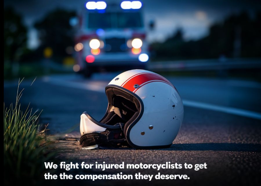 ambulance-in-distance-motorcycle-helmet-on-the-ground-Road-Warrior-Law